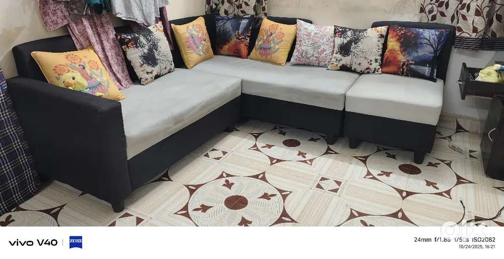 L type sofa urgent want to sale , excellent condition