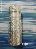999 Pure Silver Water bottle Silver Inner Container Vacuum Bottle