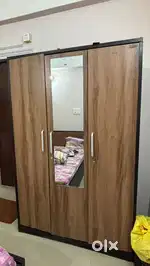 Premium Wooden Wardrobe, Study Table & Dining Set – Mint Condition