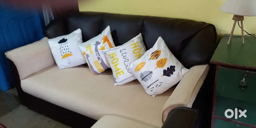 5 Seater Sofa & Metal Bed with mattress