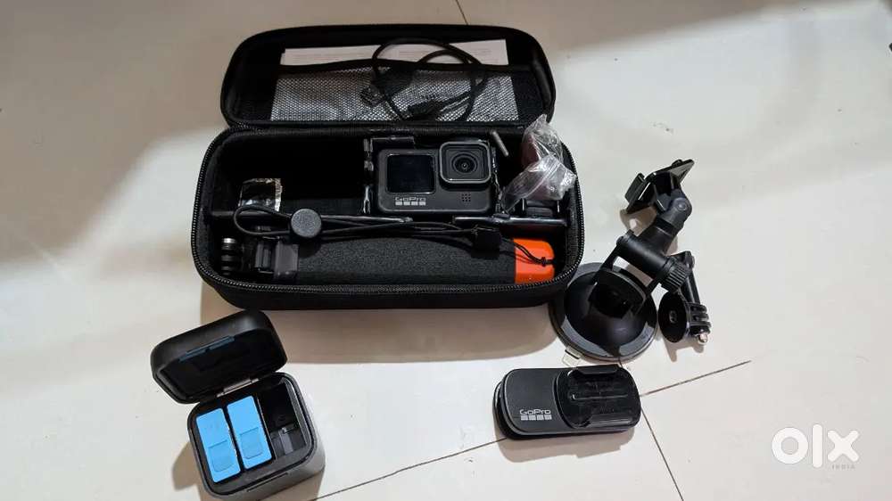 GoPro 9 camera with accessories