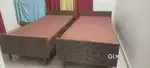 Home made 2  box bed of wood (3'3 x6'6-2 nos).Along with mattress