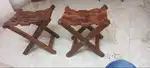 Foldable wooden side chair(2nos)