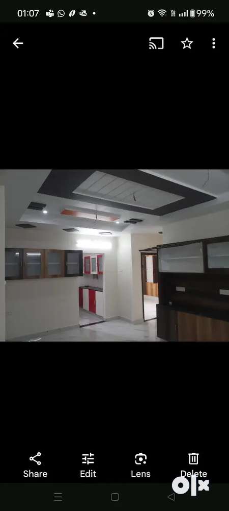 Semi furnished flat for rent at Ashok nagar Vijayawada.Accessiblearea