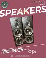 TECHNICS  SB-A33  SPEAKERS  CODE 9 AV STUDIO