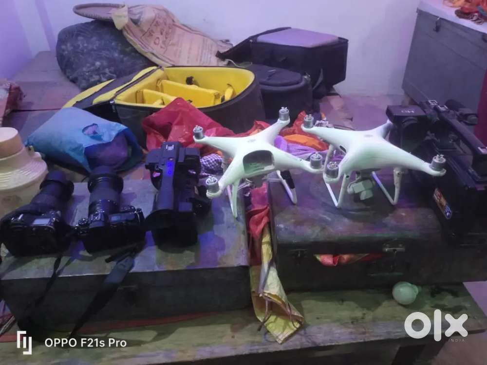 6 camra set 2 DSLR 2 Dron 2 video camra