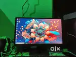 Computer setup with Heat press Machine