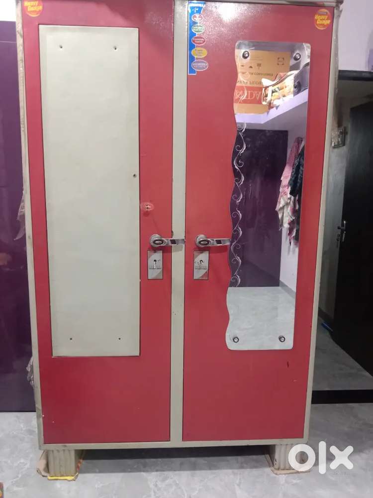A metal wardrobe with top condition