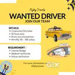 Wanted cab driver for Uber and IT company