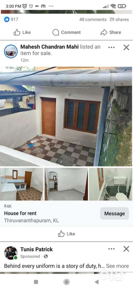 House for rent at reasonable price