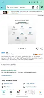 Dell inspiron Laptop