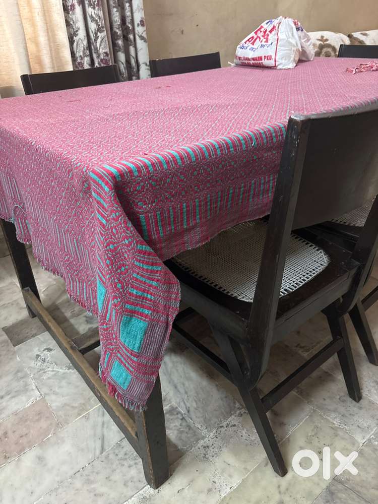 Solid wooden vintage dining table