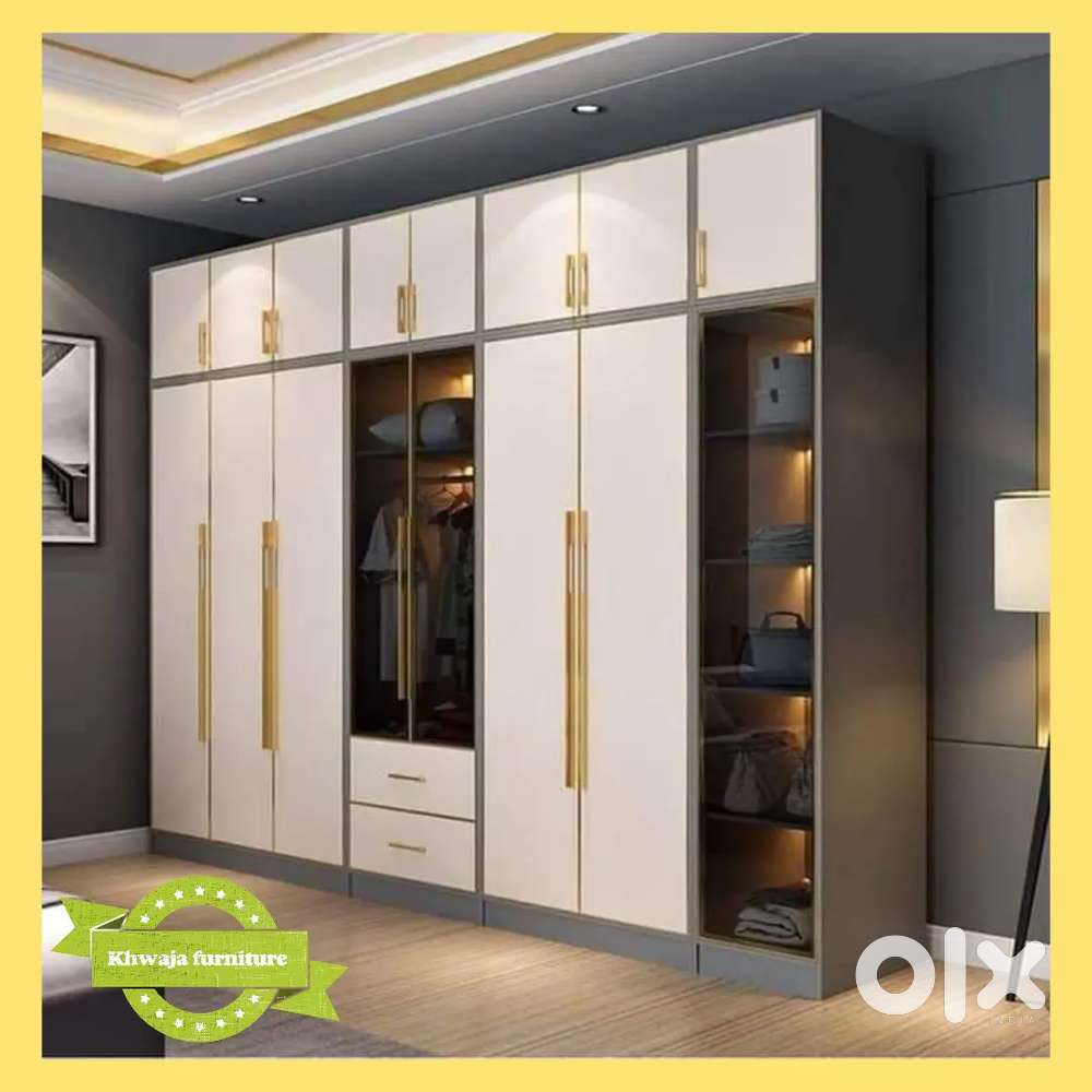 Khwaja Furniture. Big size wardrobe. Bajaj finance available