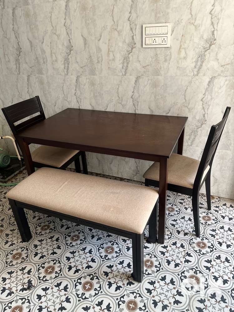 4 chairs Malaysia wood dining table