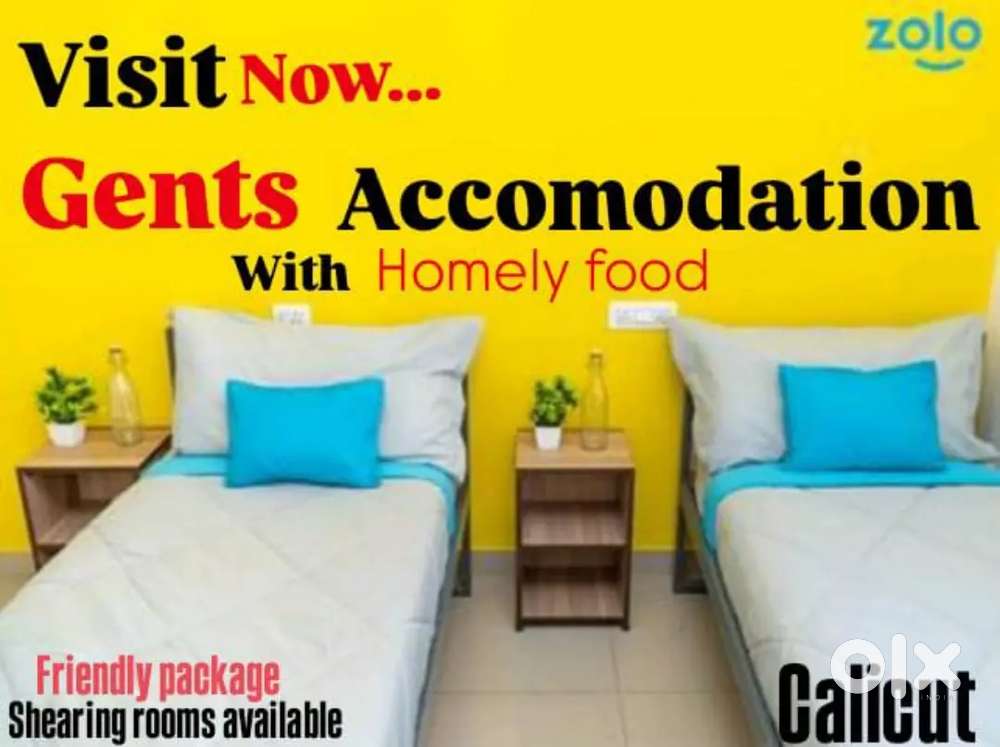 Accomodation for Gents with homly food