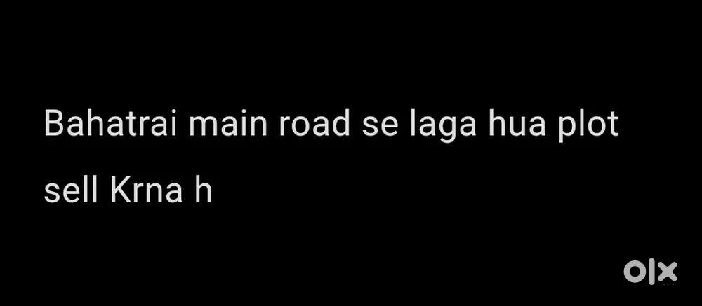 Best residential plot near bahatrai main road