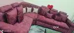 L shape sofa set