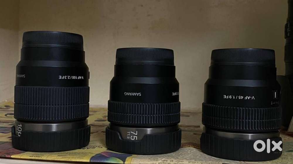 Samyang Cine Lenses for Sale – Excellent Condition!