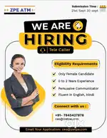 Telecaller:

BDM / CRM
EXPERIENCE 0 TO 2 YEARS 

SALARY UP TO 25K