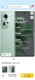 Oppo reno 11 argent sell