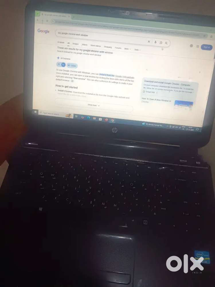 Hp laptop  Intel core i3 7 generation good condition