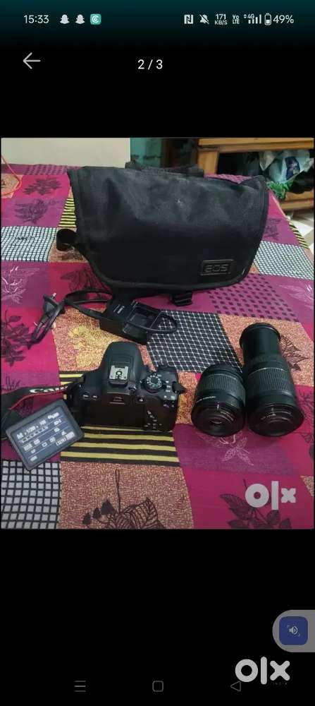 Canon EOS 700D DSLR Camera Body with Dual Lens: EF S18 - 55 mm