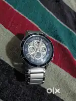 Fossil grant sport me3140 skeleton chronograph watch