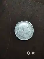 Edwards VII king & Emperor one rupee silver coin