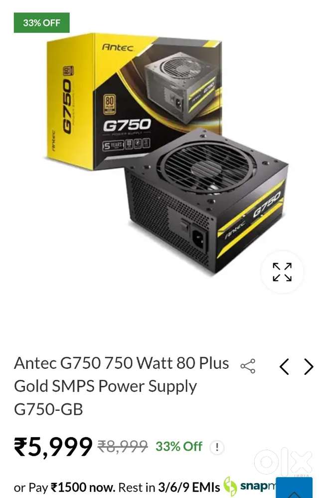 750 watt 650 watt Gaming Power supply PSU smps