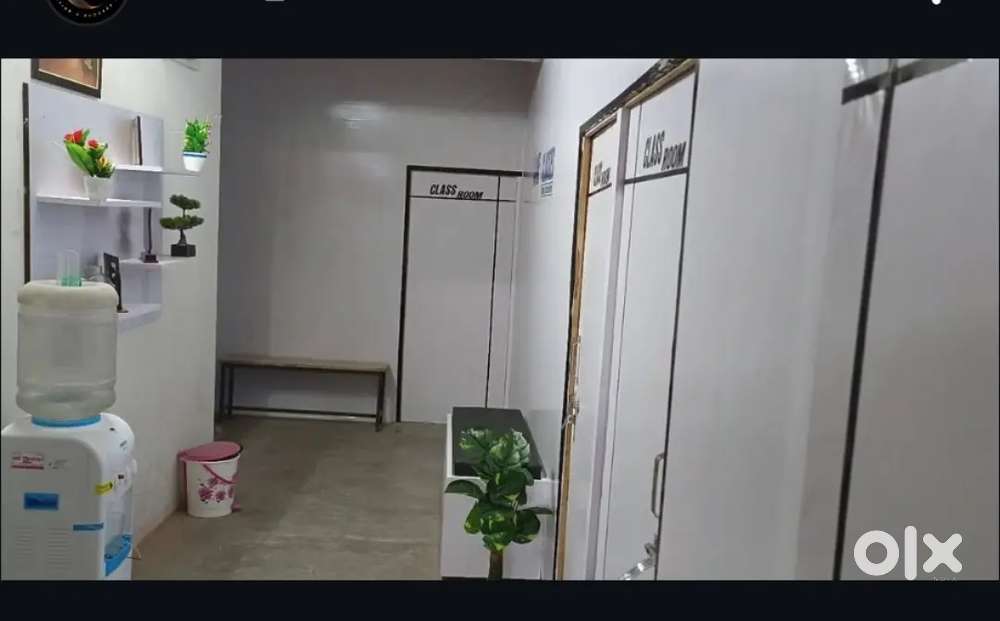 Academy set up with 3 class rooms and 1 office amd roof top