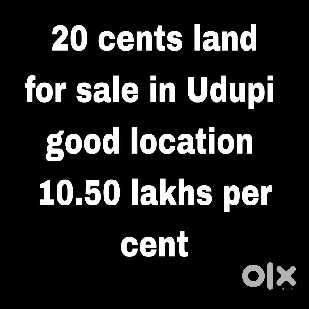 20 cents land for sale in Udupi
