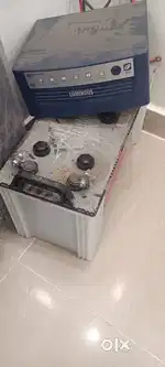 Inverter with battery and trolley