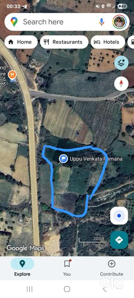 Total 5 1/2 acre agriculture land with 1 boar.30lakhs 1 acre ..