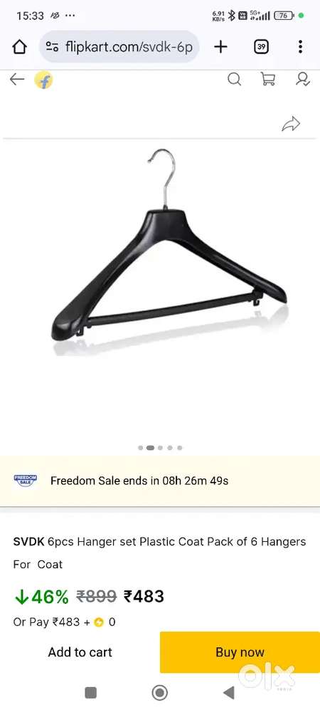 Hanger for suits