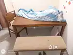 4years old 1 dinner table 4 chair 1 bench