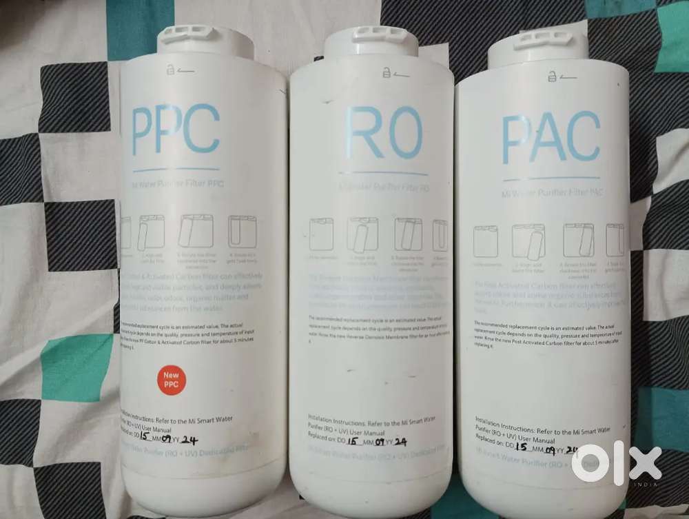 MI water purifier all 3 Filters (PPC, RO, PAC) for sale