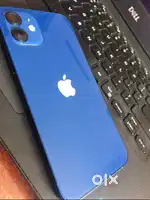 I phone 12 blue 128 GB battery health 80 face id true tone working