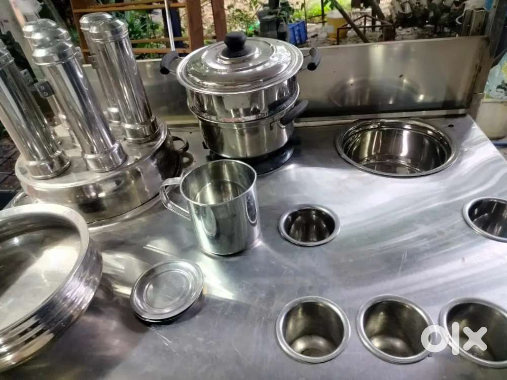 Stainless Steel Sweet Corn Soup Cart with  Excellent Condition