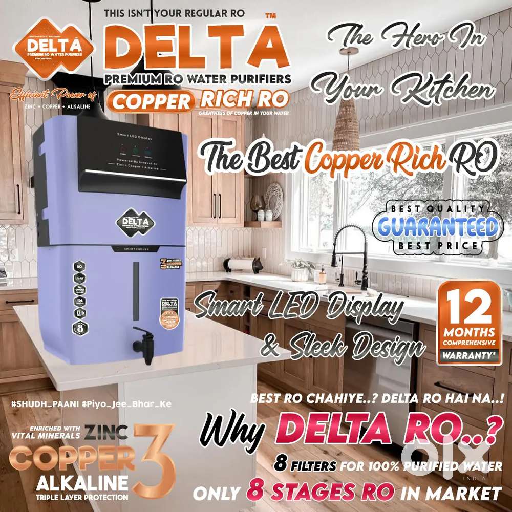 Delta Copper+ RO Water Purifiers