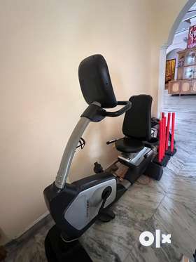 Recumbent bike gym cycle treadmill
