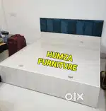 HAMZA FURNITURE New designer stylish look particle wood Bed