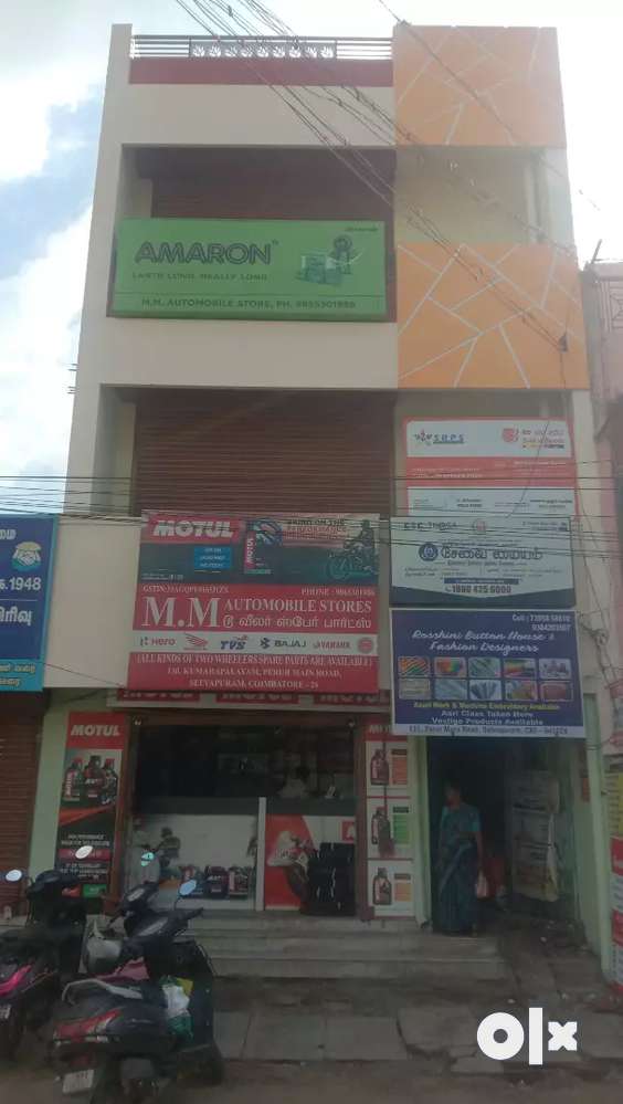 Shops And office Rent at selvapuram Main Road, 2shops... 600+600 sq.ft