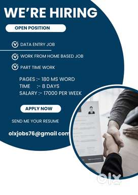 Earn upto to Rs. 17k per project from home in a data entry job