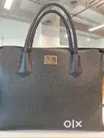 Allen Solly (Black tote laptop bag)