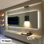 flat interior Wardrobe modular kitchen tv unit crockery unit etc