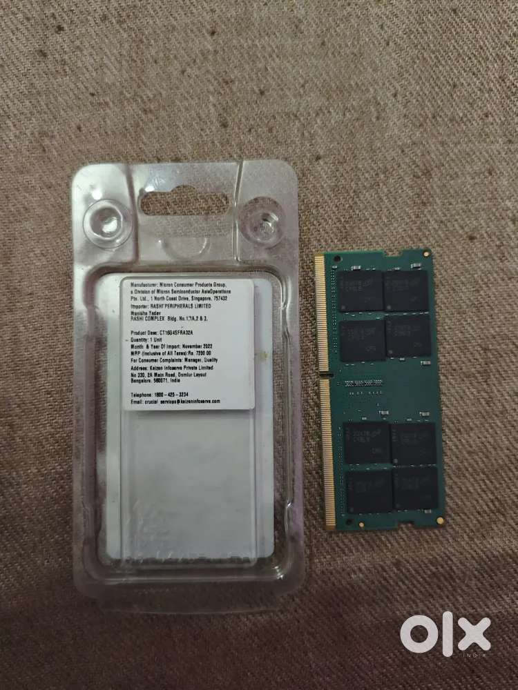 16gb Ram crucial brand