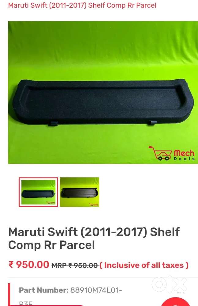 Parcel Tray