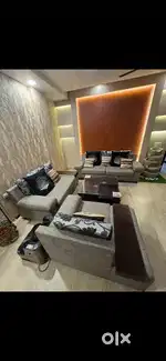 6 Seater sofa with Center Table and Cushions