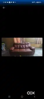 3 seat sofa slightly bend is their