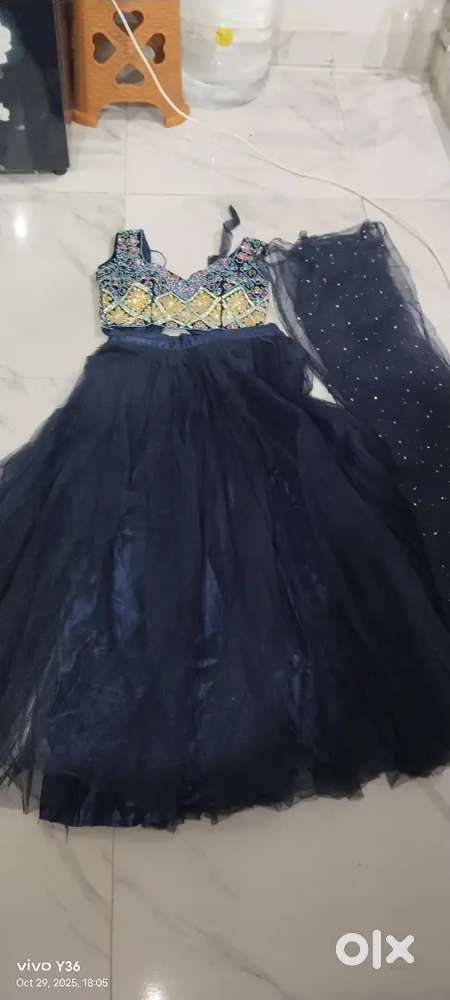 Brand new navy blue lehenga